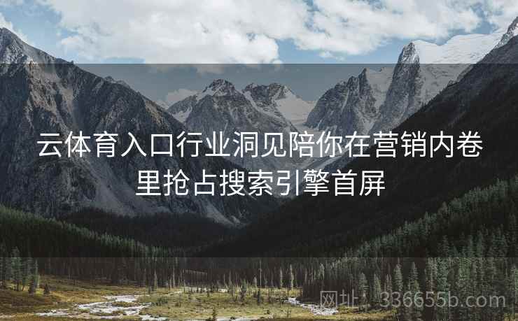 云体育入口行业洞见陪你在营销内卷里抢占搜索引擎首屏