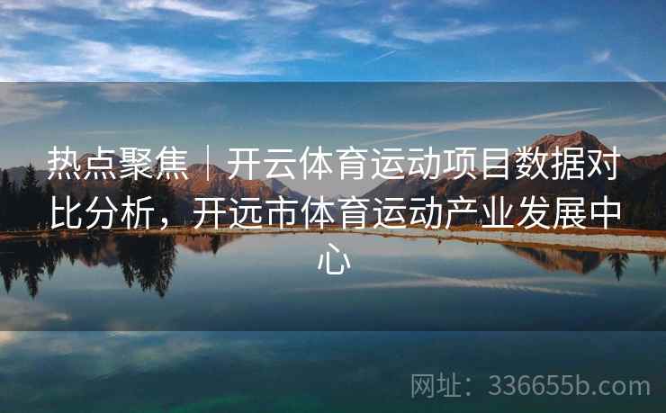 热点聚焦｜开云体育运动项目数据对比分析，开远市体育运动产业发展中心