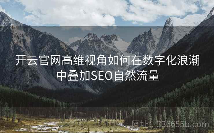 开云官网高维视角如何在数字化浪潮中叠加SEO自然流量
