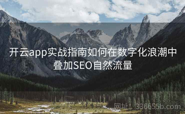 开云app实战指南如何在数字化浪潮中叠加SEO自然流量