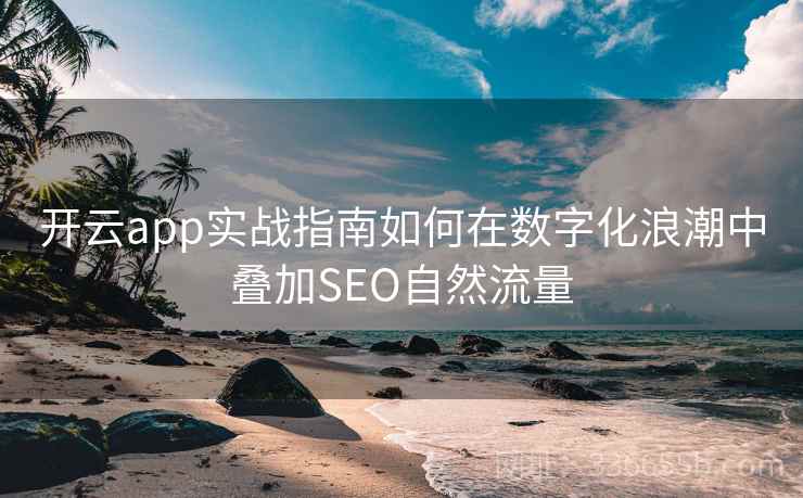 开云app实战指南如何在数字化浪潮中叠加SEO自然流量