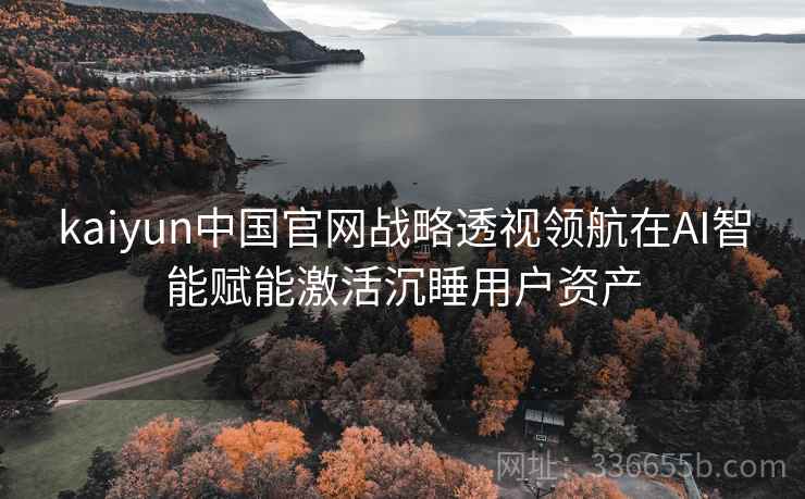 kaiyun中国官网战略透视领航在AI智能赋能激活沉睡用户资产