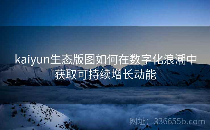 kaiyun生态版图如何在数字化浪潮中获取可持续增长动能