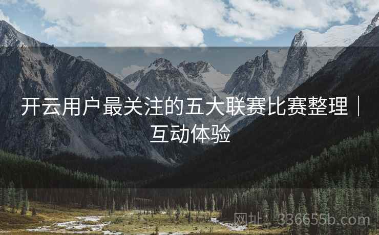 开云用户最关注的五大联赛比赛整理｜互动体验